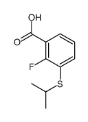 2-fluoro-3-propan-2-ylsulfanylbenzoic acid Structure