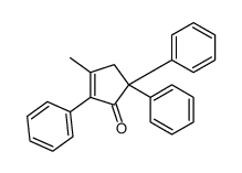 3-methyl-2,5,5-triphenylcyclopent-2-en-1-one Structure