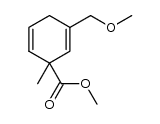 methyl 3-(methoxymethyl)-1-methylcyclohexa-2,5-dienecarboxylate结构式