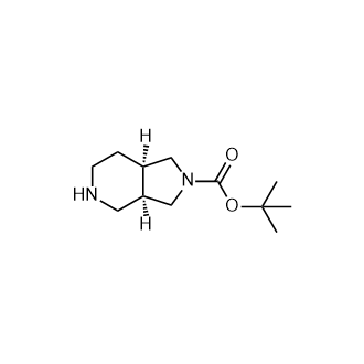 tert-Butyl (3aR,7aR)-octahydro-2H-pyrrolo[3,4-c]pyridine-2-carboxylate Structure