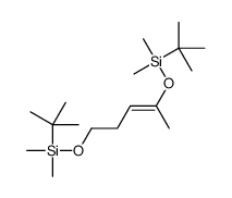 tert-butyl-[4-[tert-butyl(dimethyl)silyl]oxypent-3-enoxy]-dimethylsilane Structure