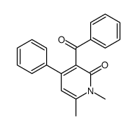 3-benzoyl-1,6-dimethyl-4-phenylpyridin-2-one结构式