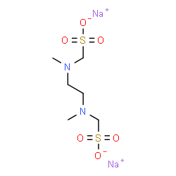 Ethylenebis(methylimino)bis(methanesulfonic acid)disodium salt Structure