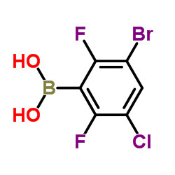 3-Bromo-5-chloro-2,6-difluorophenylboronic acid picture