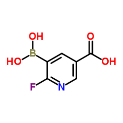 5-Carboxy-2-fluoropyridine-3-boronic acid structure