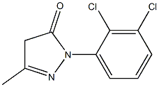 1-(2,3-dichlorophenyl)-3-methyl-1H-pyrazol-5(4H)-one结构式