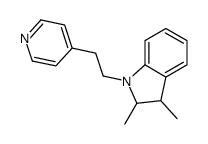 2,3-dimethyl-1-(2-pyridin-4-ylethyl)-2,3-dihydroindole结构式