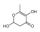 2,5-dihydroxy-6-methyl-2,3-dihydropyran-4-one Structure