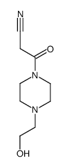 3-[4-(2-hydroxyethyl)piperazin-1-yl]-3-oxopropanenitrile Structure