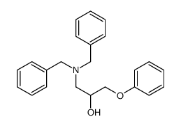 1-(dibenzylamino)-3-phenoxypropan-2-ol结构式