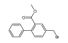 methyl 4-(bromomethyl)[1,1'-biphenyl]-2-carboxylate结构式