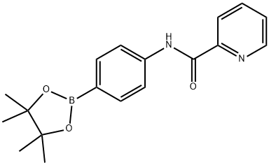 Pinacol 4-(pyridin-2-ylformamide)phenylboronic acid pinacol ester structure