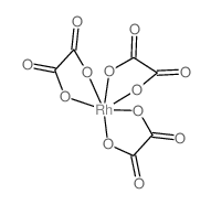 Rhodate(3-),tris[ethanedioato(2-)-kO1,kO2]-, potassium (1:3), (OC-6-11)- Structure