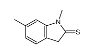 2H-Indole-2-thione,1,3-dihydro-1,6-dimethyl- Structure