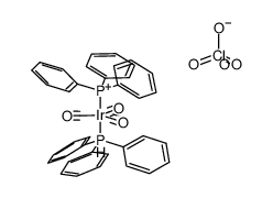 [Ir(CO)3(triphenylphosphine)2](ClO4) Structure