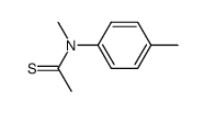 Ethanethioamide,N-methyl-N-(4-methylphenyl)- structure