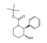 tert-butyl (2S,3S)-3-hydroxy-2-phenylpiperidine-1-carboxylate Structure