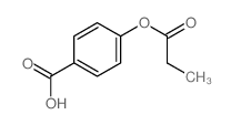 Benzoicacid, 4-(1-oxopropoxy)- Structure