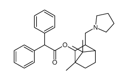 [4,7,7-trimethyl-2-(pyrrolidin-1-ylmethyl)-3-bicyclo[2.2.1]heptanyl] 2,2-diphenylacetate Structure