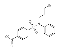 N-(3-bromopropyl)-4-nitro-N-phenyl-benzenesulfonamide Structure