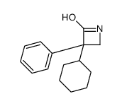3-cyclohexyl-3-phenylazetidin-2-one结构式