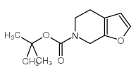 4,7-二氢呋喃并[2,3-c]吡啶-6(5H)-羧酸叔丁酯结构式