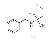 Benzenemethanamine,N-(3-chloro-1,1-dimethylpropyl)-, hydrochloride (1:1) structure
