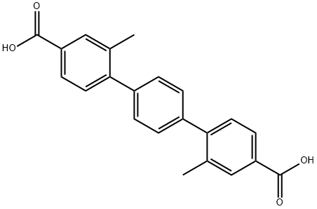 2,2''-二甲基-[1,1':4',1''-三苯基]-4,4''-二羧酸结构式