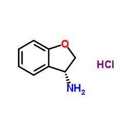 (R)-2,3-dihydrobenzofuran-3-amine hydrochloride structure