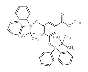 3,5-双(二苯叔丁硅氧基)苯甲酸甲酯结构式