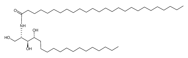 hexacosanoic acid (2,3-dihydroxy-1-hydroxymethyl-heptadecyl) amide结构式