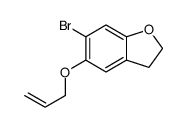 6-bromo-5-prop-2-enoxy-2,3-dihydro-1-benzofuran结构式