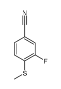 3-Fluoro-4-(methylsulfanyl)benzonitrile结构式
