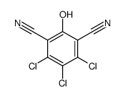 4,5,6-trichloro-2-hydroxybenzene-1,3-dicarbonitrile结构式