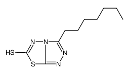 3-heptyl-5H-[1,2,4]triazolo[3,4-b][1,3,4]thiadiazole-6-thione Structure