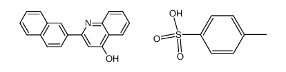 4-HYDROXY-2-(NAPHTHALEN-2-YL)QUINOLIN-1-IUM 4-METHYLBENZENESULFONATE结构式