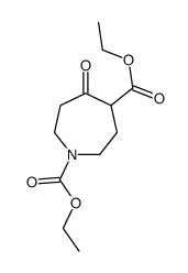 5-氧代氮杂烷-1,4-二羧酸二乙酯结构式