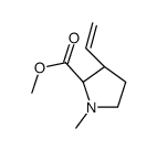 D-Proline, 3-ethenyl-1-methyl-, methyl ester, (3R)-rel- (9CI)结构式