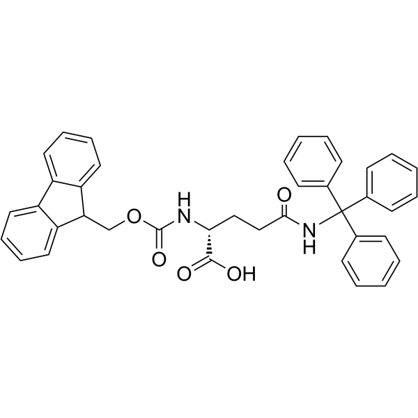 Fmoc-D-Gln(Trt)-OH Structure