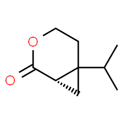 3-Oxabicyclo[4.1.0]heptan-2-one,6-(1-methylethyl)-,(1S)-(9CI) Structure