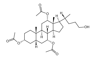 3α,7α,12α-triacetoxy-5β-cholane-24-ol Structure