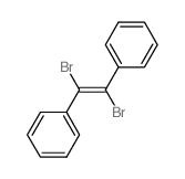 Benzene,1,1'-[(1E)-1,2-dibromo-1,2-ethenediyl]bis-结构式