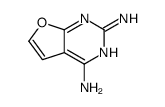 Furo[2,3-d]pyrimidine-2,4-diamine (9CI) structure