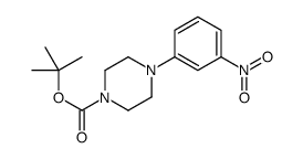 4-(3-硝基-苯基)-哌嗪-1-羧酸叔丁酯结构式