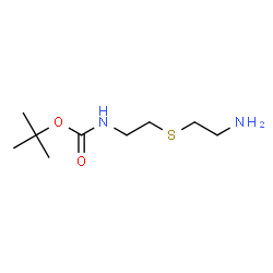 Carbamic acid, [2-[(2-aminoethyl)thio]ethyl]-, 1,1-dimethylethyl ester (9CI)结构式
