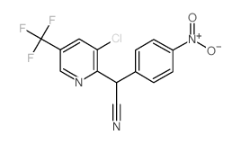 2-[3-Chloro-5-(trifluoromethyl)-2-pyridinyl]-2-(4-nitrophenyl)acetonitrile结构式
