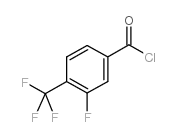 3-fluoro-4-(trifluoromethyl)benzoyl chloride structure