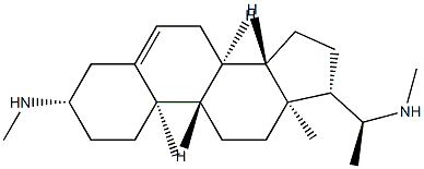 (20S)-N,N'-Dimethylpregn-5-ene-3β,20-diamine结构式