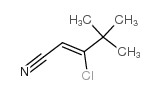 3-chloro-4,4-dimethylpent-2-enenitrile Structure