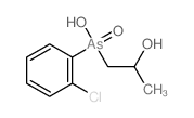 2-Propanol,1-[(o-chlorophenyl)hydroxyarsino]-, As-oxide (8CI) Structure